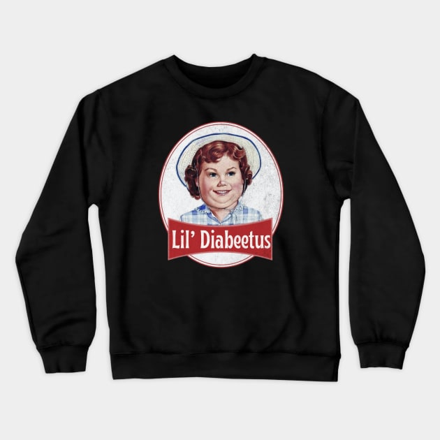 Lil Diabeetus , 70s Crewneck Sweatshirt by Funny sayings